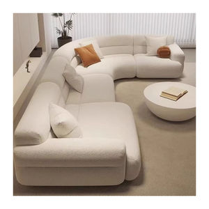 Conjunto de Sofá Seccional Modular de Tela, 6 Plazas, Cómodo y Acolchado, Diseño de Alta Gama, Muebles Modernos para Sala de Estar - Product Image 2