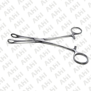 AHI Curved Straight Stainless Steel <b>Sponge</b> Holding Forceps Manual Reusable Hospital Surgical Clamping CE Certified Instrument - Product Image 4