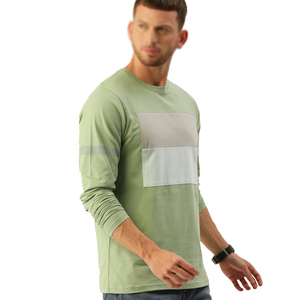 T-shirt homme 100% coton, poids lourd, haute qualité, anti-plis, manches longues, imprimable, populaire. - Product Image 3