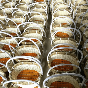 Modern Home Decor High Quality <b>Plastic</b> Rattan Fruit Storage <b>Basket</b> with Serving Tray for Wedding and Kitchen Use - Product Image 2