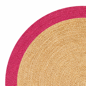 Bespoke Handmade Braided 100% Organic Jute Eco-Friendly Bohemian Style Low Pile <b>Rug</b> Very <b>Large</b> Natural Round - Product Image 6