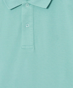 เสื้อโปโลคอวีผู้ชาย สีเบจ ผ้าฝ้าย แขนสั้น ทรงปกติ สวมใส่สบาย สีพื้น ผ้าถัก ระบายอากาศได้ดี - Product Image 6