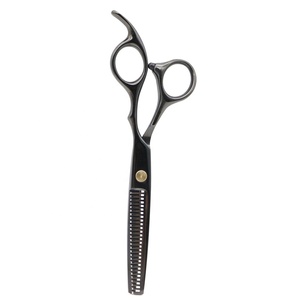 Kit de coiffure professionnel pour la maison pour hommes/femmes, ciseaux à effiler pour barbier/salon, manche en acier tranchant, acier inoxydable, comprend un peigne - Product Image 2