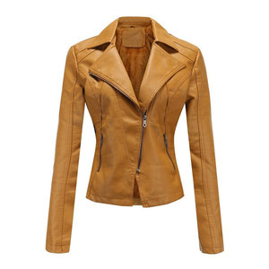 Veste en cuir confortable pour femme, marque privée, vêtement de mode - Product Image 1