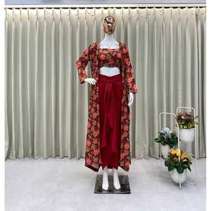 Jupe de belle tenue de fête pour femmes-Blouse et haussement d'épaules pour des occasions élégantes - Product Image 1