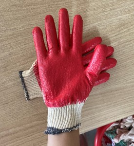 Vietnamese Natural <b>Latex</b> Cut-Resistant Full Coverage Ambidextrous Medium Thickness Knitted Design Pull-On Gardening <b>Gloves</b> - Product Image 3