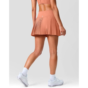 <b>Women's</b> Basic 2 Pockets Stretchy Pleated Athletic Skirt Quick Dry Girls Active Tennis <b>Skort</b> With Inner Shorts - Product Image 6