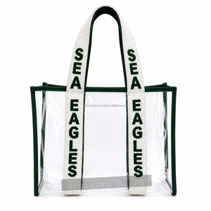 กระเป๋าใสใส่ของสำหรับกีฬา Victory Clear Stadium Tote Bag แบบใส PVC  สายสะพายประดับลูกปัด  ได้รับอนุญาตให้นำเข้าสนามกีฬา เหมาะสำหรับแฟนกีฬาในวันแข่งขัน - Product Image 6