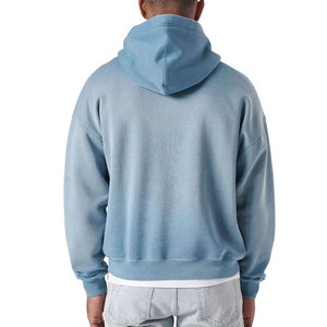 High Quality <b>Men</b> Heavyweight Acid Wash Hoodie Oversized Vintage Wash Cotton Supplier Wholesale - Product Image 5