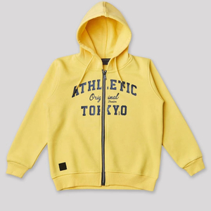 Sweat-shirt à capuche zippé sur mesure pour homme, en molleton de coton oversize, personnalisable avec logo, style streetwear décontracté, respirant et écologique - Product Image 1