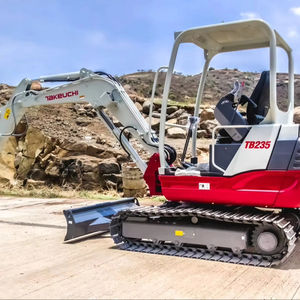 Excavadora de cadenas usada confiable de 3 toneladas con orugas de acero reforzadas y potente motor diésel para condiciones de terreno accidentado - Product Image 1