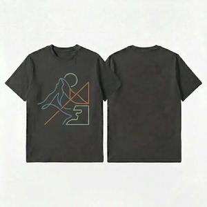 Camiseta de Manga Corta para Hombre, Corte Regular, 100% Algodón, Tela de Lona Transpirable, Anti-UV, Venta al por Mayor en EE. UU. y Europa - Product Image 5
