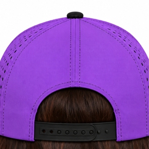 Casquette de golf unisexe avec cordon frontal, broderie personnalisée, panneaux arrière respirants, visière incurvée, fermeture arrière réglable, coutures soignées - Product Image 6