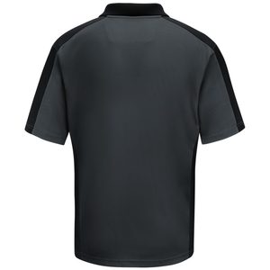 Chemise à manches courtes bleu clair pour homme, 100% polyester, style décontracté uni, tissu tricoté à séchage rapide, coupe classique - Product Image 6