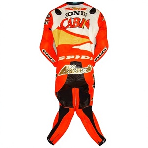 ชุดจั๊มสูทขี่มอเตอร์ไซค์ Colin Edwards Leathers Zonda zuzuki 1 ชิ้น ทำจากหนังวัว/หนังจิงโจ้ สำหรับขี่มอเตอร์ไซค์บนสนาม/ขี่มอเตอร์ไซค์ทั่วไป ระดับนักขี่มอเตอร์ไซค์ - Product Image 2