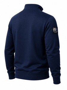 Nouvelle Arrivée Sweat-shirts Homme en Tissu Chaud Respirant à Demi-Zip Coupe Classique Personnalisable Grammage Lourd Service OEM - Product Image 3