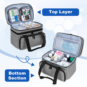 Trousse de premiers secours tactique légère et imperméable avec pochette de rangement médicale compacte en cuir pour les urgences, en vente au prix de gros - Product Image 5