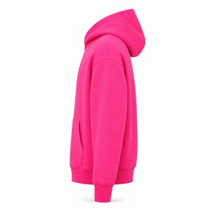 Sudadera con Capucha Premium Rosa Intenso sin Cordones, Corte Regular, Unisex, de Algodón y Felpa, Secado Rápido, Transpirable, Estilo Urbano, con Bolsillo Canguro - Product Image 6