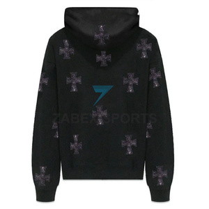 Sudadera con Pedrería al por Mayor para Hombre, Proveedor Personalizado, Sudadera con Cristales de Imitación de Primera Calidad - Product Image 2