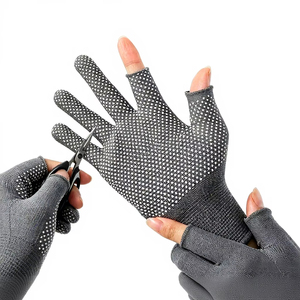 Cotton <b>Knit</b> Industrial Safety Work <b>Gloves</b> Factory Supplier Cotton PVC Dotted <b>Gloves</b> Grip <b>Gloves</b> Factory Cotton Dotted Work <b>Glove</b> - Product Image 3