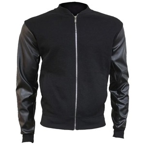 เสื้อแจ็คเก็ตหนังทรงบอมเบอร์แฟชั่นในเมืองแบบสไปรัลดีเร็กต์ - Product Image 1