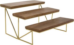 Soporte para Cupcakes con Estructura de Metal de Latón, Soporte de Servicio Escalonado para Aperitivos y Postres, Exhibidor Elegante para Fiestas y Bodas - Product Image 6