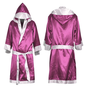 Bata de Boxeo Personalizada OEM de Satén, Ligera y Duradera, para Entrada en Combate, Ropa de Boxeo para Atletas - Product Image 3