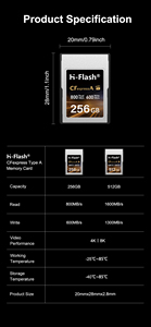 Plusieurs capacités disponibles 256GB 1TB 512GB High-speed <span class=keywords><strong>Cf</strong></span> <span class=keywords><strong>Express</strong></span> a Type Cfexpress Camera Memory Card - Product Image 4