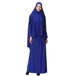 2 Piece Set Muslim Prayer Dress Khimar Abaya Overhead Hijab Skirt Full Cover Islam Clothing Worship Kaftan Djellaba Eid Ramadan - Product Image 4