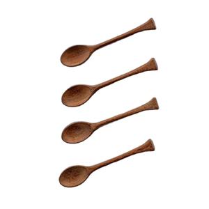 ช้อนสลัดไม้เนื้อแข็งทำมือ ช้อนเสิร์ฟข้าว ด้ามยาว วัสดุไม้กระถินเทศ ผู้ส่งออกที่ยั่งยืนจากอินเดีย - Product Image 1