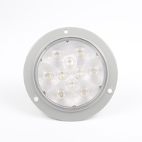 Feux arrière LED ronds de 4 pouces avec prises à montage en surface 12V pour remorques et camping-cars