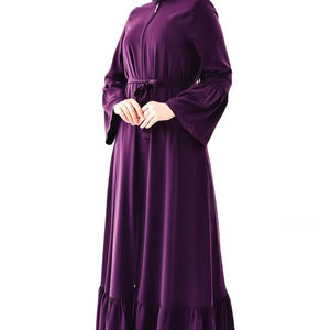 Top Quality Abaya Customize Design Ladies Abaya in Low Price Wholesale Plus Size Women Purple Dubai Ladies Abayas OEM Service - Product Image 1