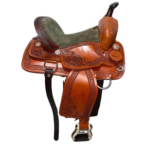 Selle de cheval de haute qualité, 100% cuir de buffle véritable, très vendue, style européen. - Product Image 1