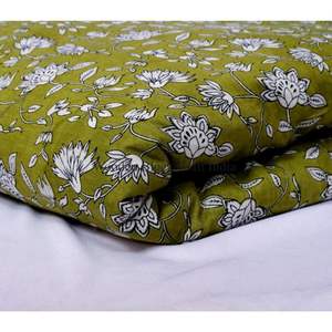 Tissu 100% Coton Imprimé au Bloc, Écologique, Respirant, Séchage Rapide, Léger, Tissu Croisé du Rajasthan pour Vêtements Femme et Fille - Product Image 2
