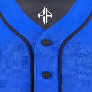 Ensemble de baseball pour hommes de qualité supérieure, matière 100% polyester, col en V, impression par transfert par sublimation par RIVIAN ATLANTIC - Product Image 6