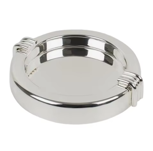Nouveauté : Cendrier en métal brillant poli avec finition antique, idéal pour la maison et la voiture, fabriqué en Inde - Product Image 6