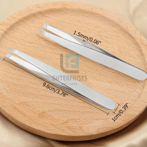 Durable Stainless Steel Eco-Friendly Lightweight Private Label Customizable Eyebrow Tweezers Best Selling Low MOQ - Product Image 6