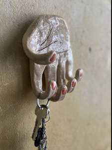 Wabi Sabi <b>Wall</b> Art <b>Wall</b> Decor Home Living Handmade Ceramic Hand <b>Wall</b> <b>Hook</b> Key Holder Room Decoration Hangings Arts Home Decor - Product Image 5