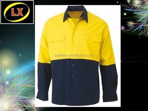 Camisa de Trabajo de Alta Visibilidad 100% Algodón Twill - Product Image 4