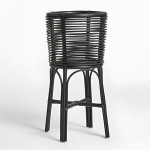 Decorative flower <b>vase</b> holder home interior natural rattan plant stand floor & tabletop <b>wicker</b> base planter - Product Image 4