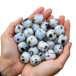 Piedras de Cristal de Piedra Lunar Arcoíris Pulidas al por Mayor, Gemas Semipreciosas para Reiki, Energía, Decoración del Hogar y Espiritualidad, en Venta - Product Image 5