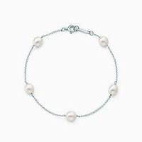 Bracelet de cheville en argent sterling 925 avec perles brillantes faites à la main, bijoux élégants et classiques pour femmes et jeunes filles