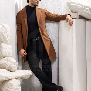 Premium Soft Wool Overcoat Men Regular Winter Outerwear Breathable Comfortable Fit Customizable OEM Service Bulk Order <b>Fur</b> <b>Trim</b> - Product Image 6