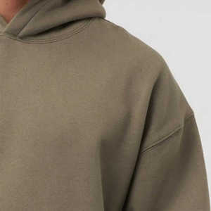 Sweat à capuche oversize pour homme en coton épais, coupe ample, manches longues, tendance - Product Image 5
