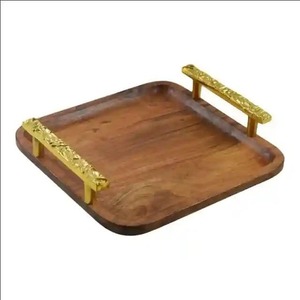 Multi-Use Wooden <b>Tray</b> – Stylish Tea, Coffee & <b>Snack</b> <b>Tray</b> for Home, Kitchen & Dining - Product Image 3