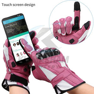 Gants de moto en cuir véritable pleine fleur pour usage extérieur, antidérapants, respirants, de qualité supérieure - Product Image 4