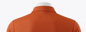 เสื้อโปโลผู้ชายสีส้ม แขนสั้น ปกพับได้ ทรงปกติ โพลีเอสเตอร์ 100% สีพื้น ทุกฤดูกาล - Product Image 5