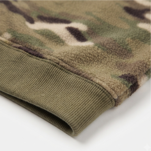 Sudadera con Capucha de Camuflaje con Logotipo Personalizado, Chaqueta de Forro Polar con Cierre para Hombre, Corte Regular, Ropa Casual de Otoño, Poliéster con Estampado por Transferencia de Calor - Product Image 6