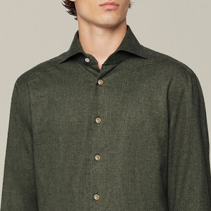 Elegant Long Sleeve Casual Shirt With Refined Collar Structure And Clean Front Finish Made From High Quality Fabric For Men 2026 - Product Image 2