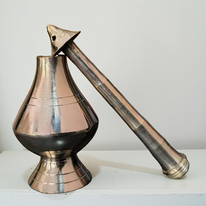 Aspersor de agua Gulab Pash de metal, tradicional, de cuello largo, decorativo, para agua de rosas. - Product Image 2